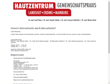 Tablet Screenshot of hautaerzte-landshut.de